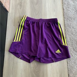 Purple Adidas Gym Shorts